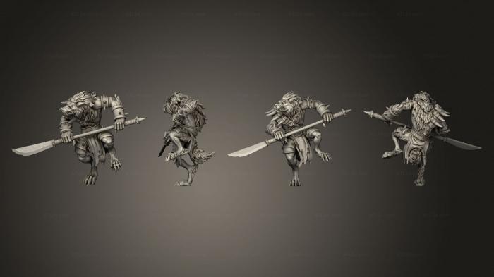 Military figurines (Werewolf 06, STKW_14805) 3D models for cnc
