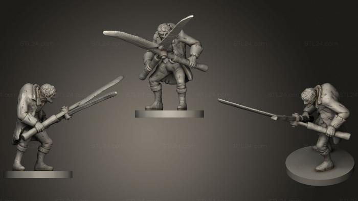 Military figurines (Medieval Scissorman, STKW_1482) 3D models for cnc