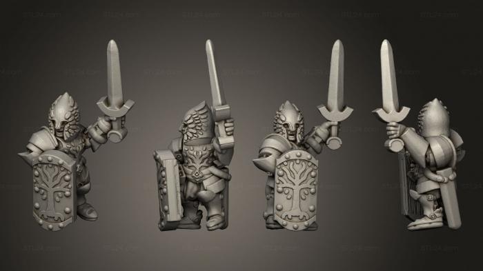 Military figurines (White Tree Spearmen 68, STKW_14853) 3D models for cnc