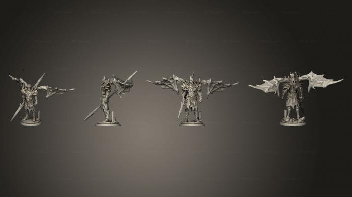 Military figurines (White Werewolf Tavern Dark knight 1, STKW_14857) 3D models for cnc