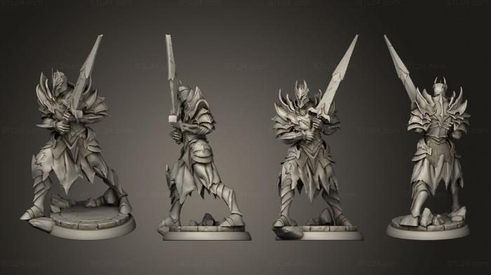Military figurines (White Werewolf Tavern Dark knight 2, STKW_14858) 3D models for cnc