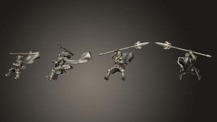 Статуэтки военные (Рыцари Ветра Пегасы, STKW_14956) 3D модель для ЧПУ станка