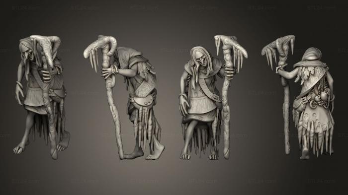 Military figurines (Winter Hag, STKW_14969) 3D models for cnc
