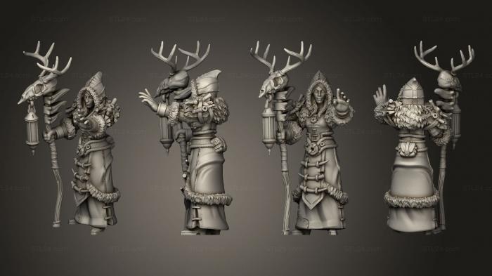 Military figurines (Winter Shaman, STKW_14972) 3D models for cnc