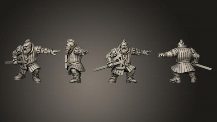 Military figurines (Witcher Contract Bori van Gilden, STKW_14997) 3D models for cnc