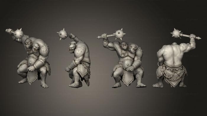 Military figurines (Witcher Contract Ettin, STKW_15000) 3D models for cnc