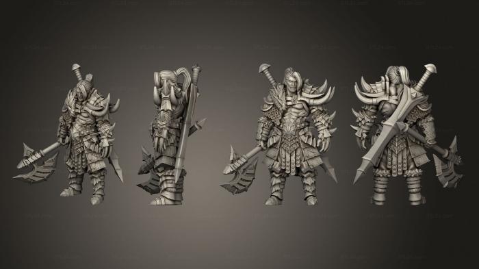 Military figurines (Witcher Contract Kron, STKW_15004) 3D models for cnc