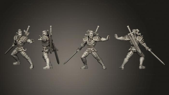 Military figurines (Witcher Contract Ravhald of Giva, STKW_15005) 3D models for cnc
