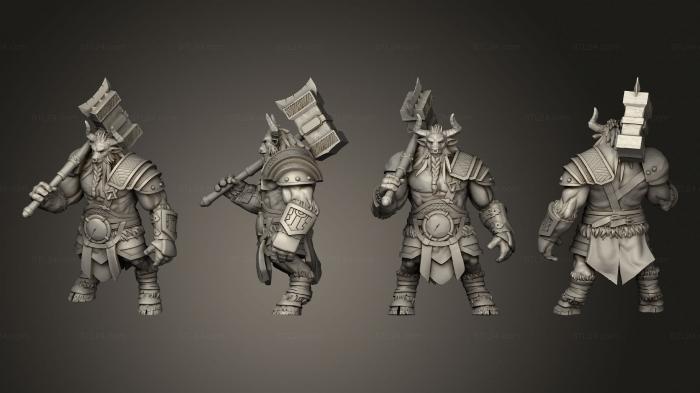 Military figurines (Witcher Contract, STKW_15006) 3D models for cnc