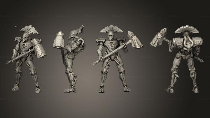 Military figurines (Wizard s Guild Construct Guardian B, STKW_15014) 3D models for cnc