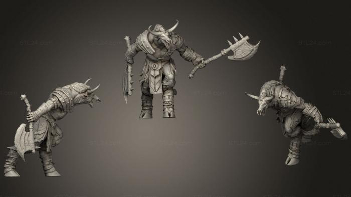 Military figurines (MMM Awaken the Beast Minotaur, STKW_1502) 3D models for cnc