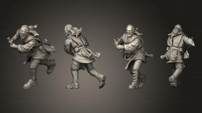 Military figurines (Wizard sage nosaber, STKW_15021) 3D models for cnc