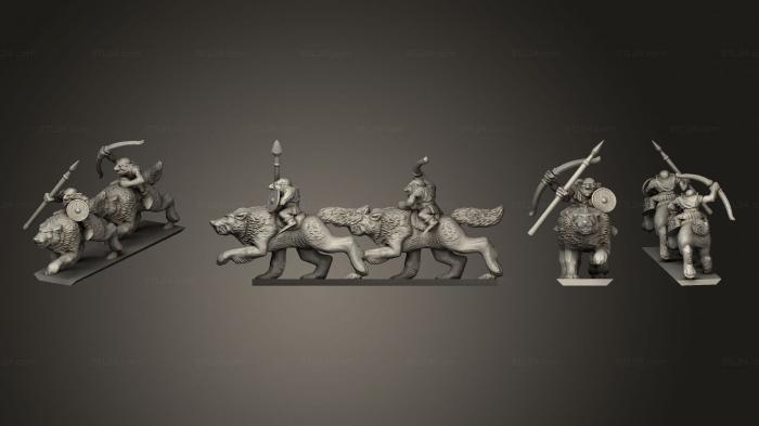 Military figurines (Wolf Riders Strip 1, STKW_15055) 3D models for cnc