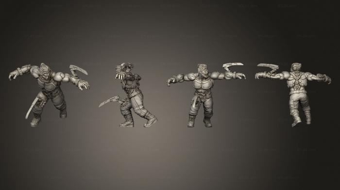 Military figurines (WOLVERTOOTH PSYCHO EX SUPER SOLDIER, STKW_15064) 3D models for cnc