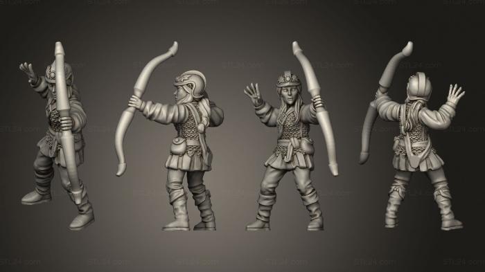 Military figurines (Wood Elf 01, STKW_15069) 3D models for cnc