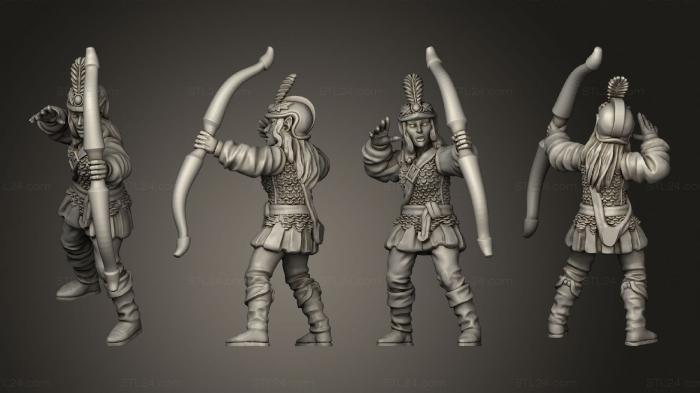 Military figurines (Wood Elf 03, STKW_15070) 3D models for cnc