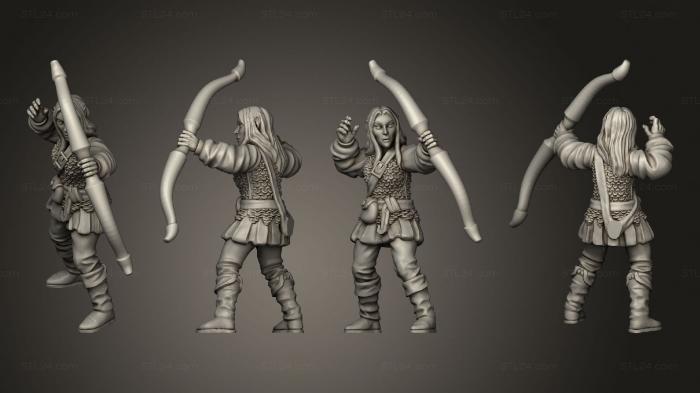 Military figurines (Wood Elf 05, STKW_15071) 3D models for cnc