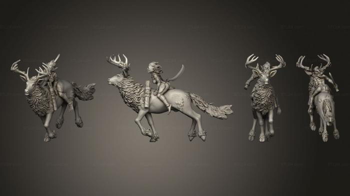 Military figurines (Wood Elf 10, STKW_15075) 3D models for cnc