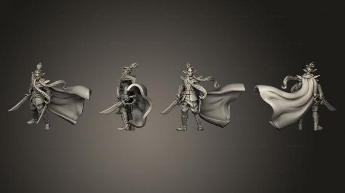 Military figurines (Wood Elves Garrison, STKW_15081) 3D models for cnc