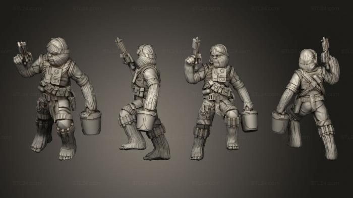 Military figurines (Wookie Smuggler, STKW_15088) 3D models for cnc