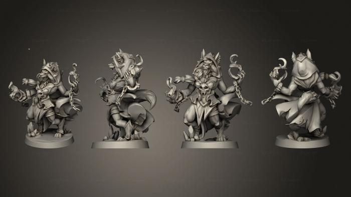 Military figurines (worgen warlock hood full, STKW_15099) 3D models for cnc