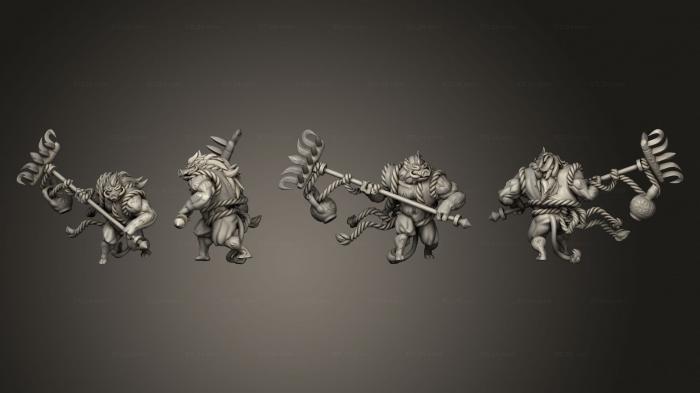 Military figurines (Wukong Journey to the West Zhu Bajie Pose 1, STKW_15146) 3D models for cnc