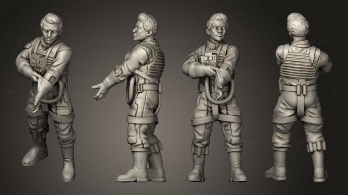 Military figurines (Xeon wing idle pose 4, STKW_15180) 3D models for cnc