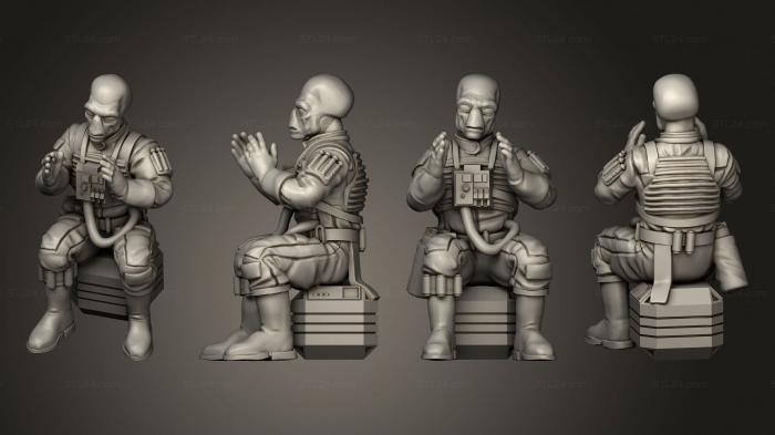 Military figurines (Xeon wing idle pose 5, STKW_15181) 3D models for cnc