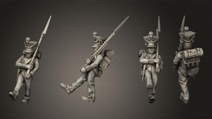 Military figurines (XW Command Drummer 08, STKW_15225) 3D models for cnc