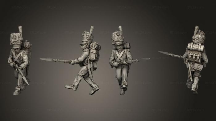 Military figurines (XW Command Drummer 32, STKW_15249) 3D models for cnc