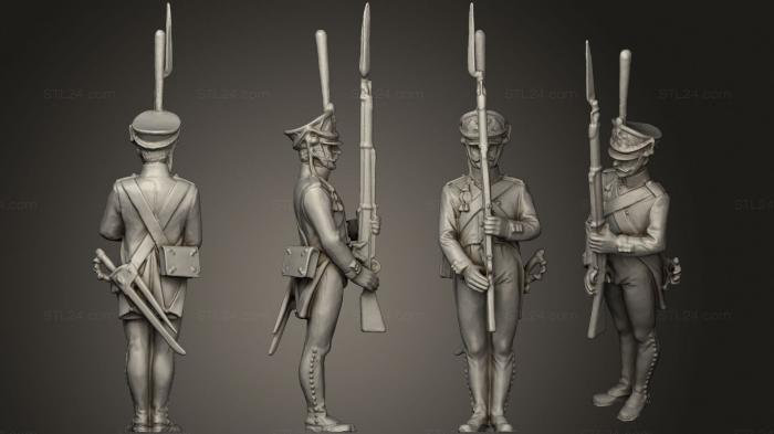 Military figurines (Musketeer 6, STKW_1525) 3D models for cnc