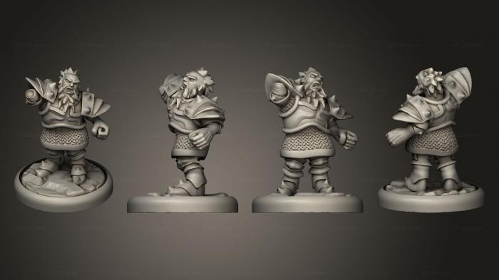 Military figurines (Yell Dwarf, STKW_15255) 3D models for cnc