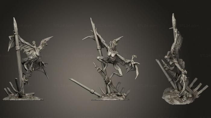 Military figurines (Mysterious Creature, STKW_1526) 3D models for cnc