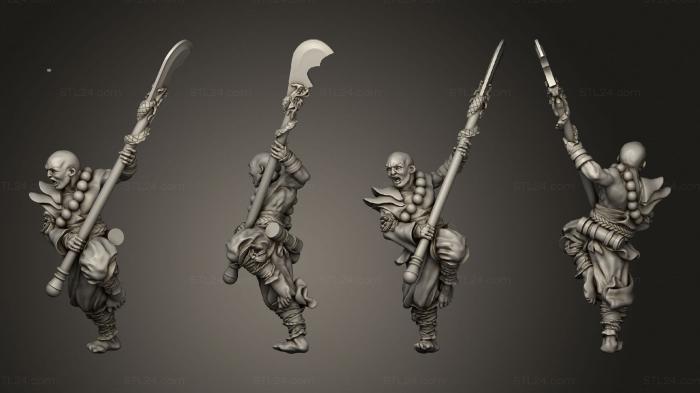 Military figurines (Yokai Sohei 03, STKW_15274) 3D models for cnc