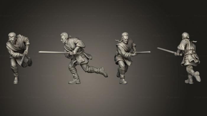 Military figurines (young wizard saber, STKW_15284) 3D models for cnc