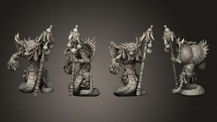 Military figurines (Yuddrakh Warlock B, STKW_15287) 3D models for cnc