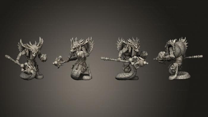 Military figurines (Yuddrakh Warlock, STKW_15288) 3D models for cnc