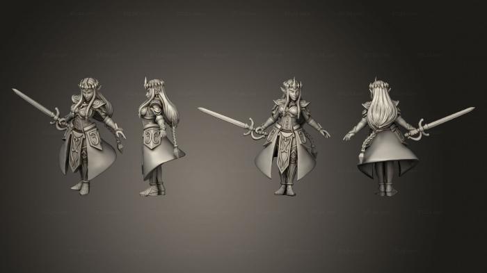 Military figurines (Zalidra Elven Princess, STKW_15294) 3D models for cnc