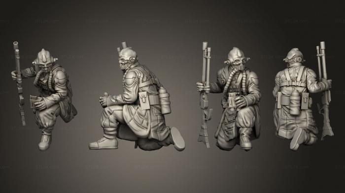 Military figurines (zealot gemini, STKW_15302) 3D models for cnc
