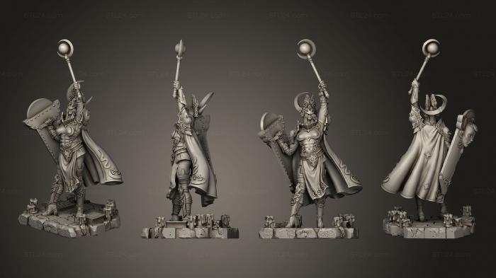 Military figurines (Zinnia Hammond Warpriest of Celadren, STKW_15310) 3D models for cnc