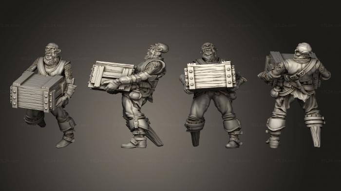 Military figurines (zombi 2, STKW_15330) 3D models for cnc