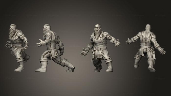 Military figurines (Zombie Blacksmith, STKW_15333) 3D models for cnc