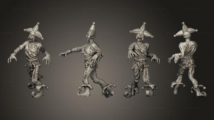 Military figurines (Zombie Jester, STKW_15339) 3D models for cnc