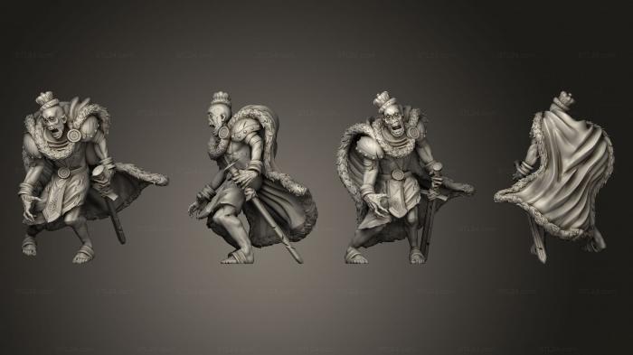 Military figurines (Zombie King Walking, STKW_15341) 3D models for cnc
