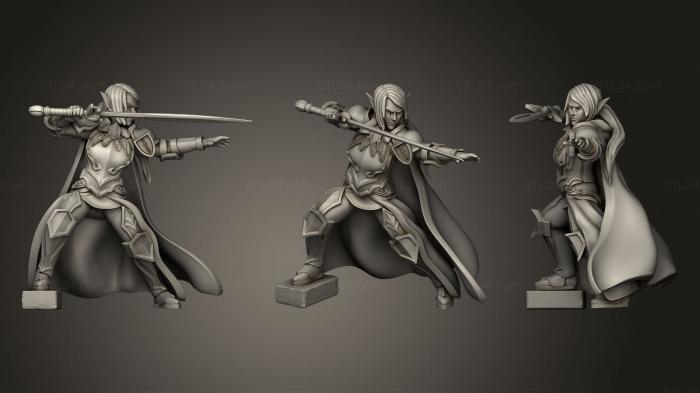 Military figurines (Nillariel Captain of the Winter Guard, STKW_1553) 3D models for cnc