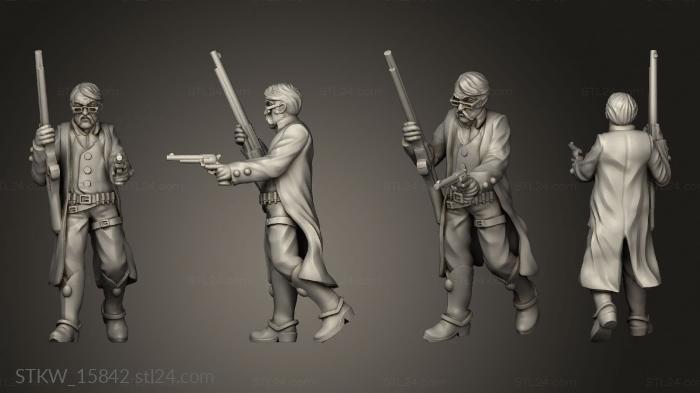 Military figurines (Cowboy Innkeeper, STKW_15842) 3D models for cnc