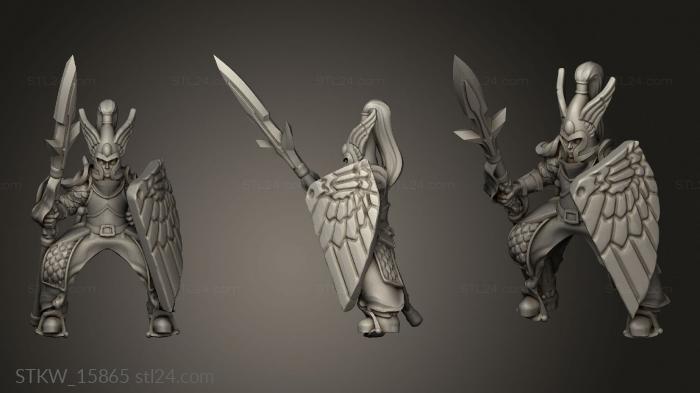 Military figurines (Elf Lord, STKW_15865) 3D models for cnc