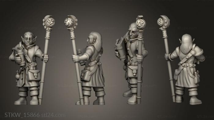 Military figurines (Elf Mage, STKW_15866) 3D models for cnc