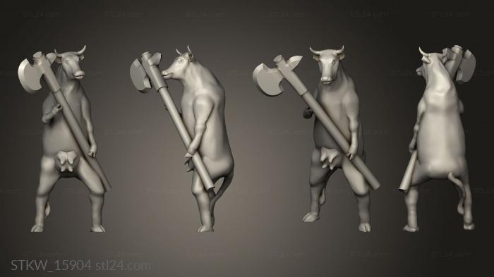 Military figurines (Killer Cow Killer Cow, STKW_15904) 3D models for cnc