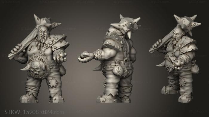 Military figurines (Ogre Mercenary, STKW_15908) 3D models for cnc